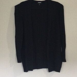 EXPRESS, RIBBED PUFF SHOULDER CARDIGAN, SMALL, USED